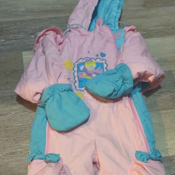 Obaby baby girls snow suit size 24 month vintage